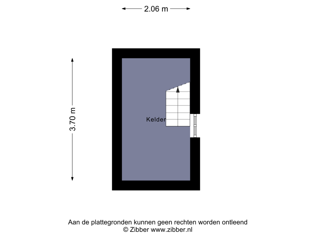 View floorplan of Kelder of Wilhelminalaan 30