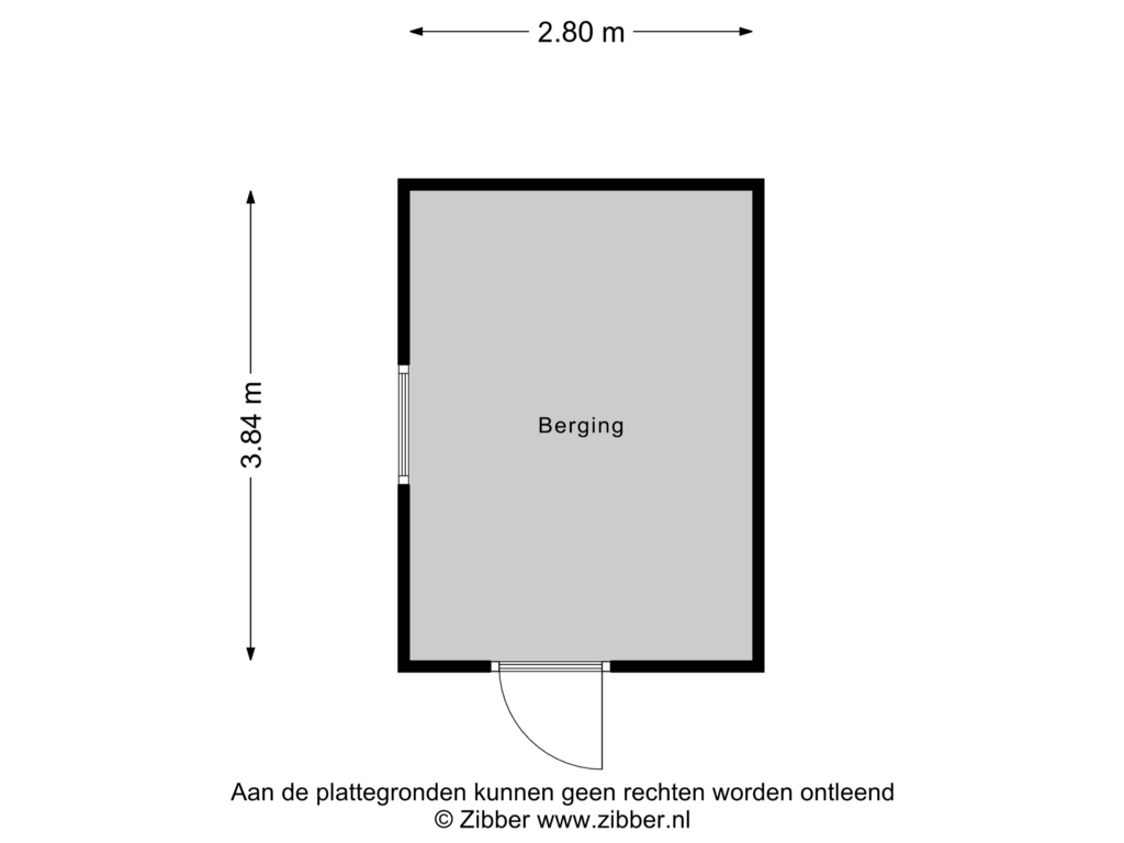 View floorplan of Berging of Wilhelminalaan 30