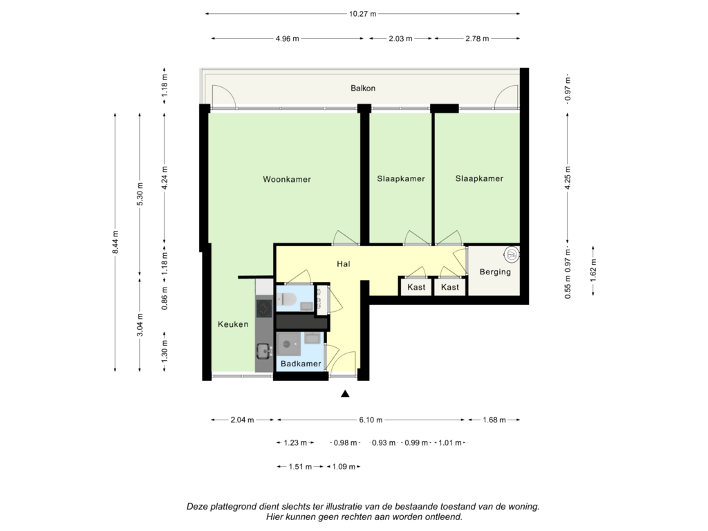 Bekijk plattegrond van Apartement van Muzenlaan 164