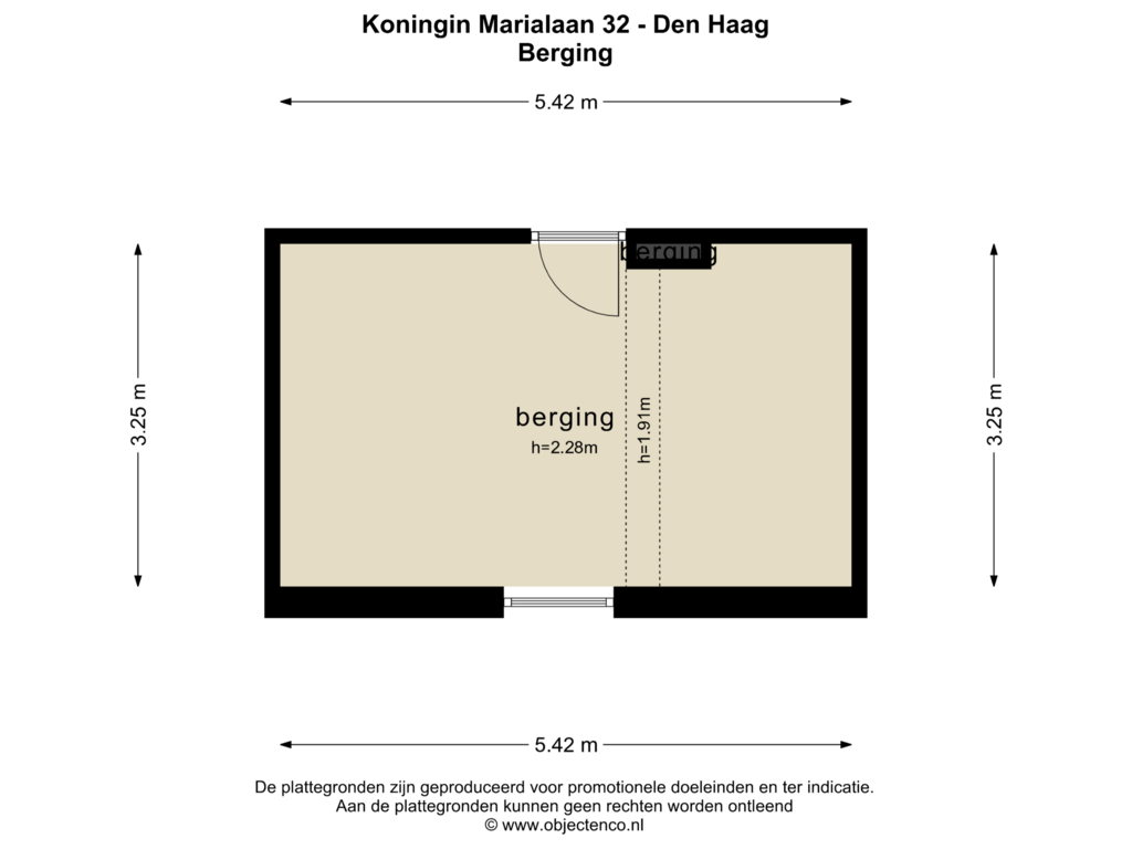 Bekijk plattegrond van BERGING van Koningin Marialaan 32