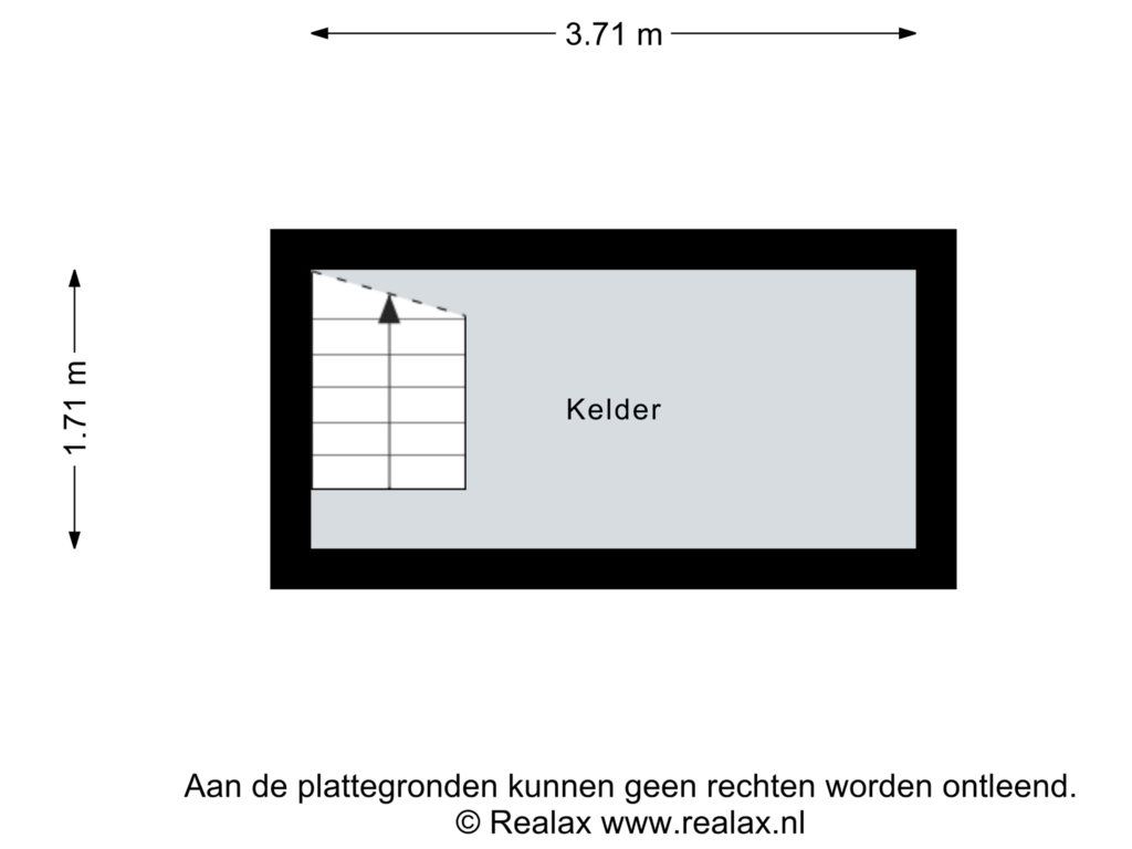 View floorplan of Kelder of Ooievaarshof 12