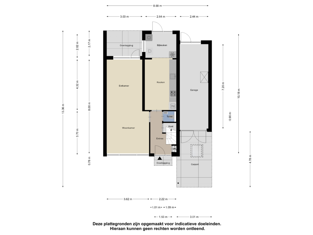 Bekijk plattegrond van Begane Grond van Rubensplein 5