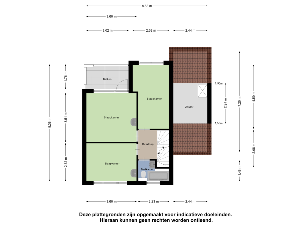 Bekijk plattegrond van Eerste Verdieping van Rubensplein 5