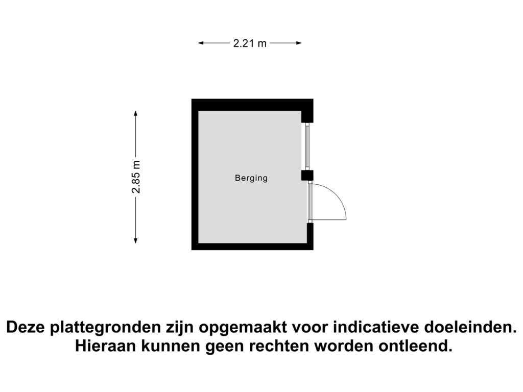 Bekijk plattegrond van Berging van Rubensplein 5