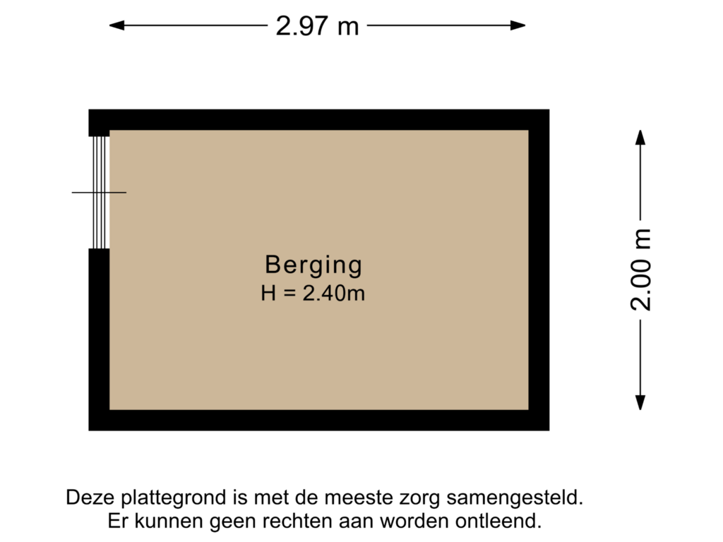 Bekijk plattegrond van Berging 1 van Snoekenveen 141