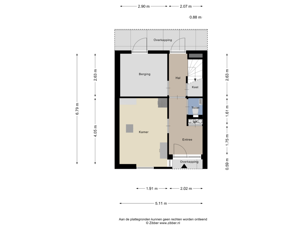 Bekijk plattegrond van Begane Grond van Augustalaan 34