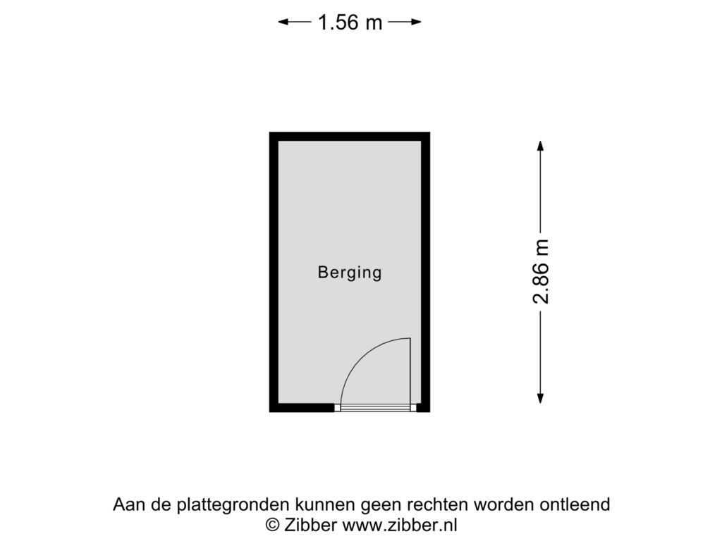 Bekijk plattegrond van Berging van Luttekepoortstraat 168