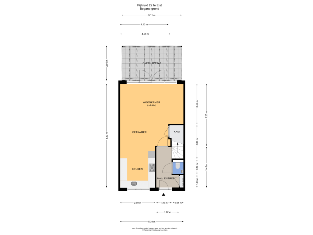 Bekijk plattegrond van Begane grond van Pijlkruid 22