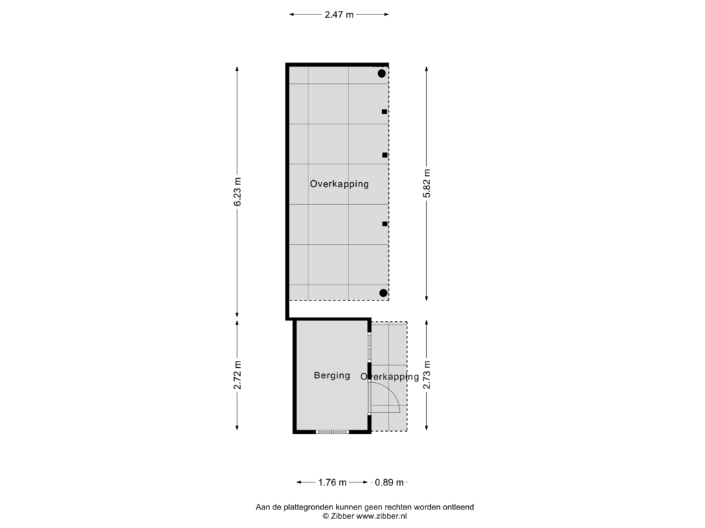 View floorplan of Berging of Van den Elsenplein 5