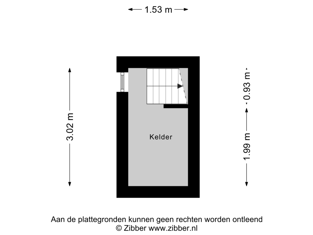 View floorplan of Kelder of Van den Elsenplein 5