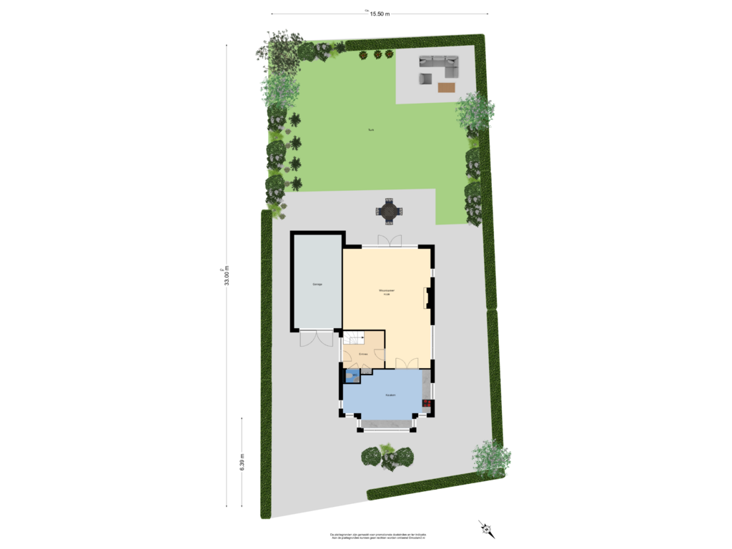 View floorplan of Situatie of Zustershof 19