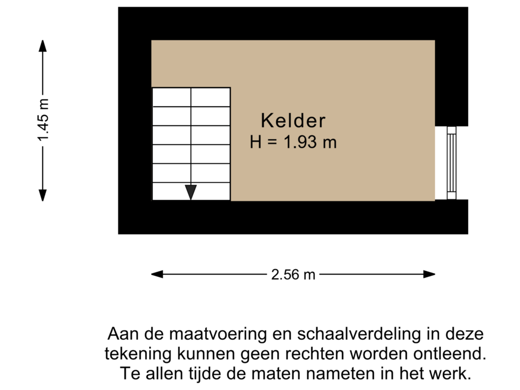 View floorplan of Kelder of Rode-Kruislaan 10