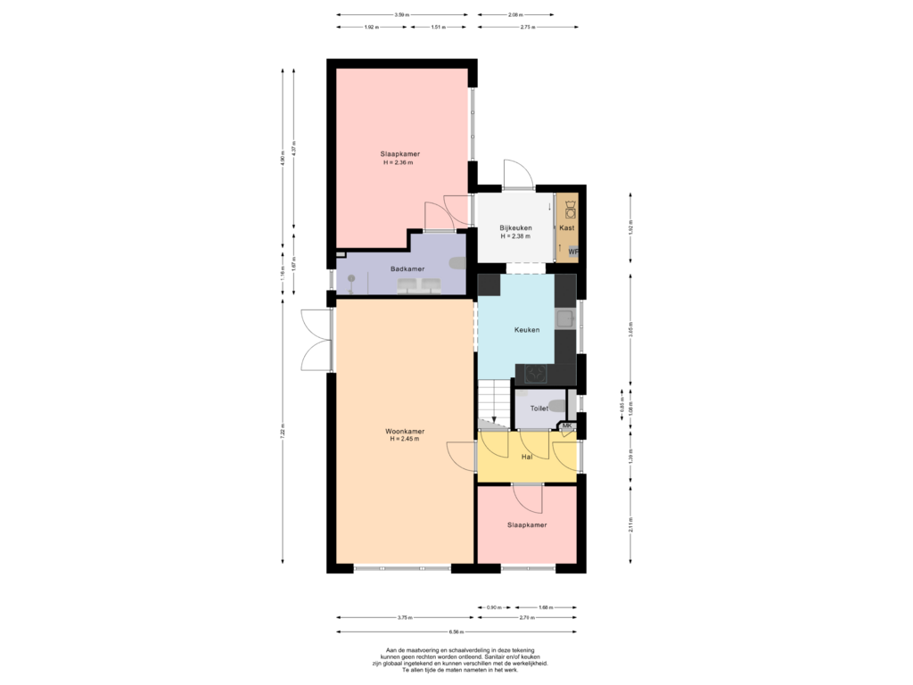 View floorplan of Begane grond of Rode-Kruislaan 10