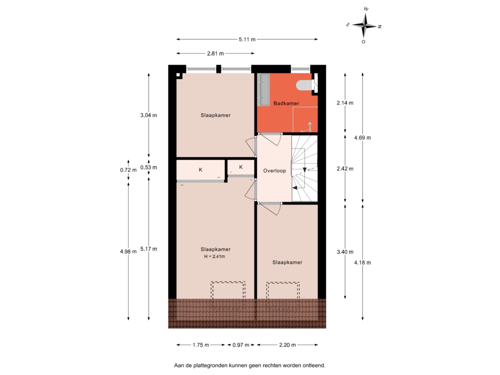 Bekijk plattegrond van 1e verdieping van Merelerf 28