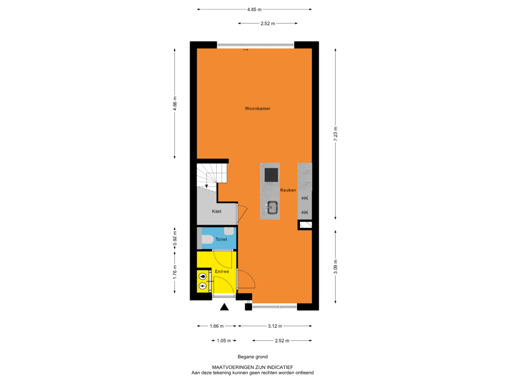 Bekijk plattegrond van Begane grond van Bekkershof 15