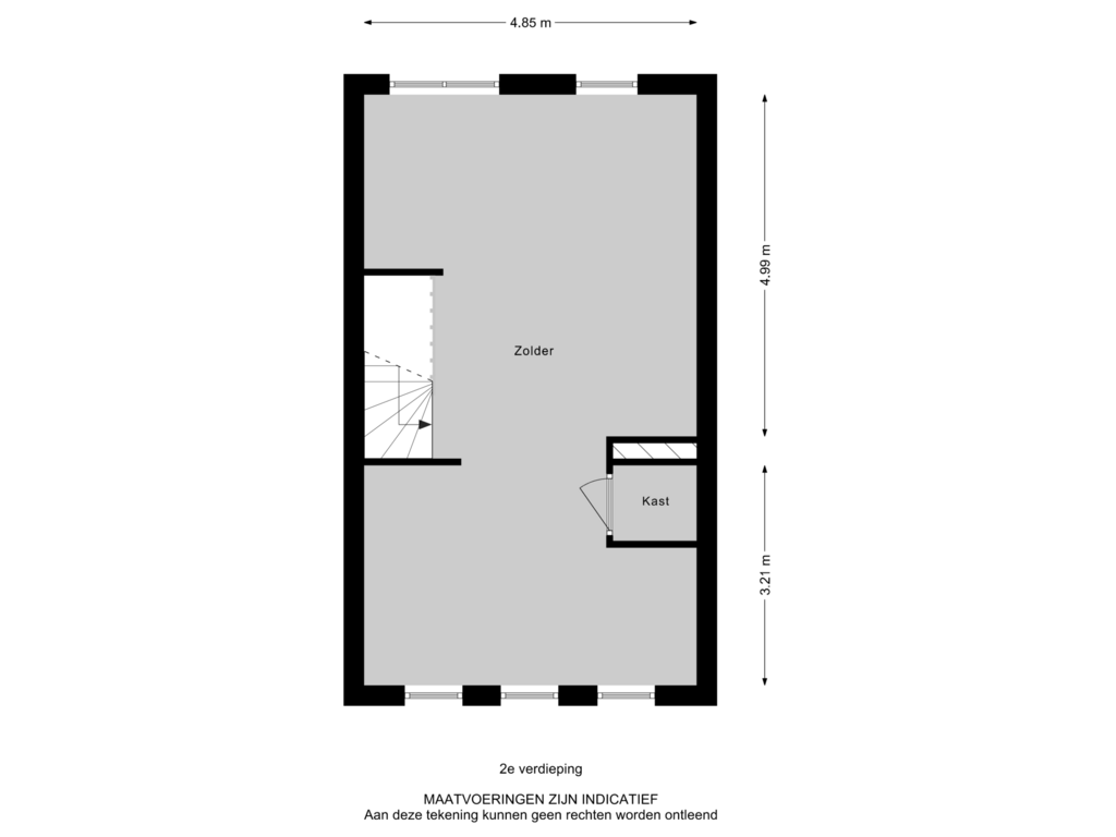 Bekijk plattegrond van 2e verdieping van Bekkershof 15