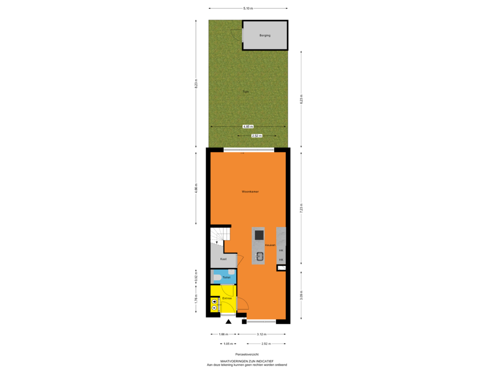 Bekijk plattegrond van Perceeloverzicht van Bekkershof 15