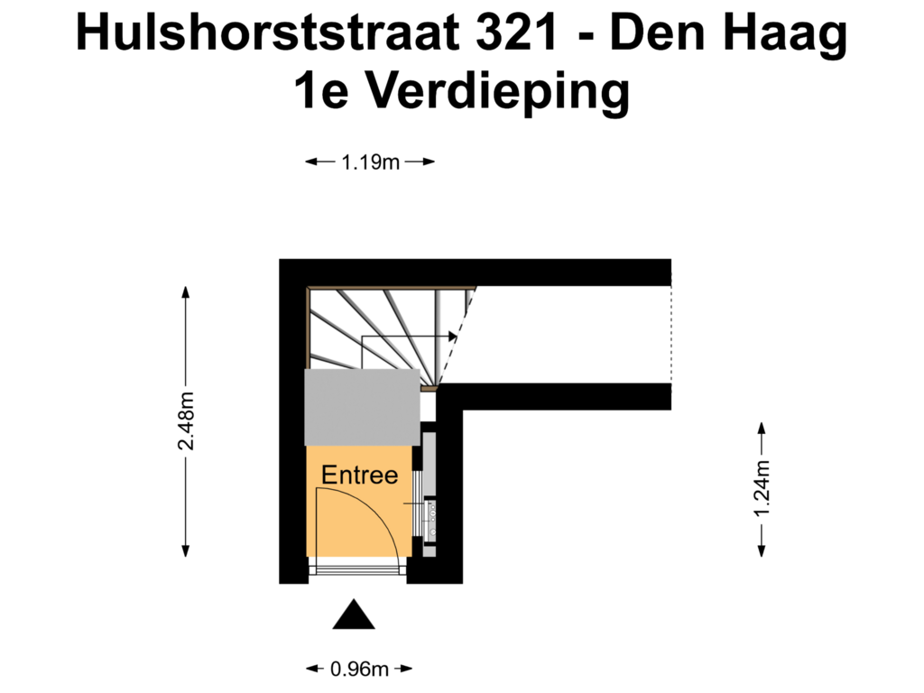 Bekijk plattegrond van 1e Verdieping van Hulshorststraat 321