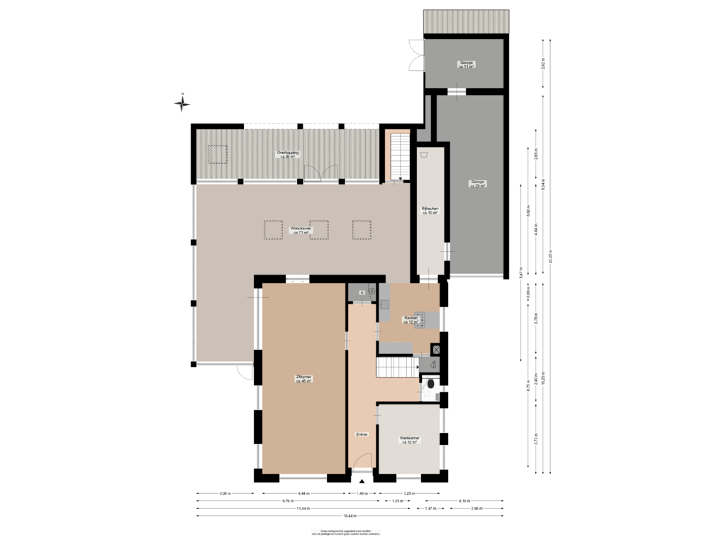 View floorplan of Begane grond of Meint Veningastraat 77