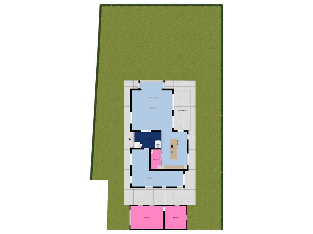 View floorplan of Begane Grond_Tuin (Optie) of Hobbemastraat 6