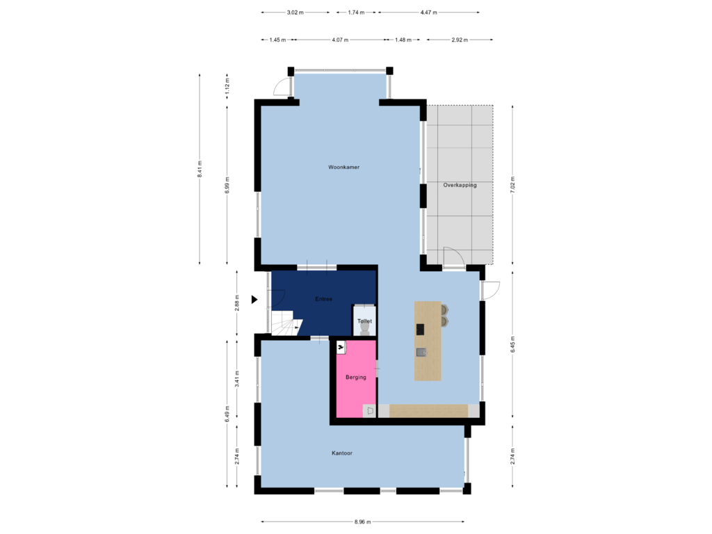 View floorplan of Begane Grond (Optie) of Hobbemastraat 6