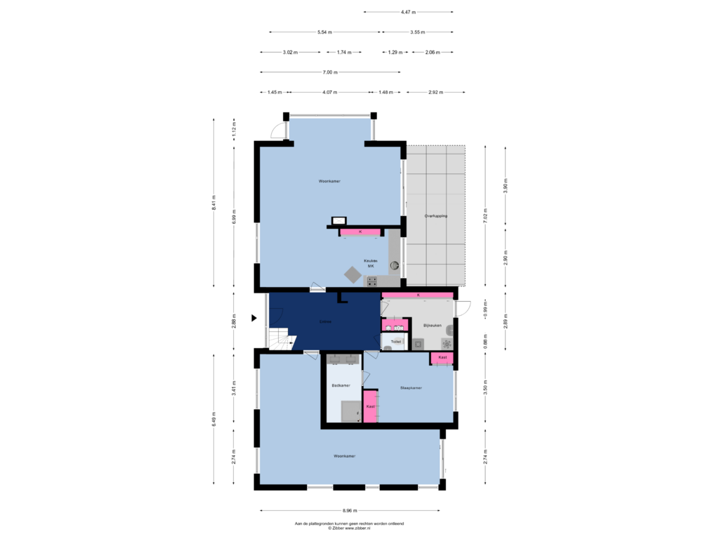 View floorplan of Begane Grond of Hobbemastraat 6