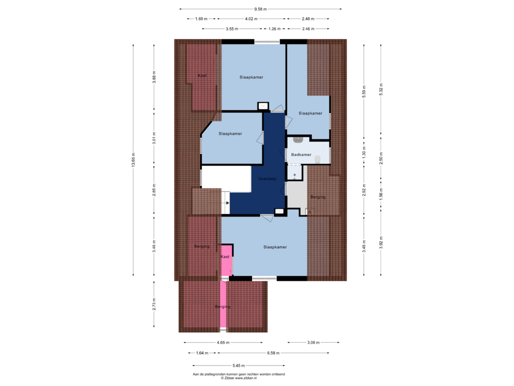 View floorplan of Eerste Verdieping of Hobbemastraat 6