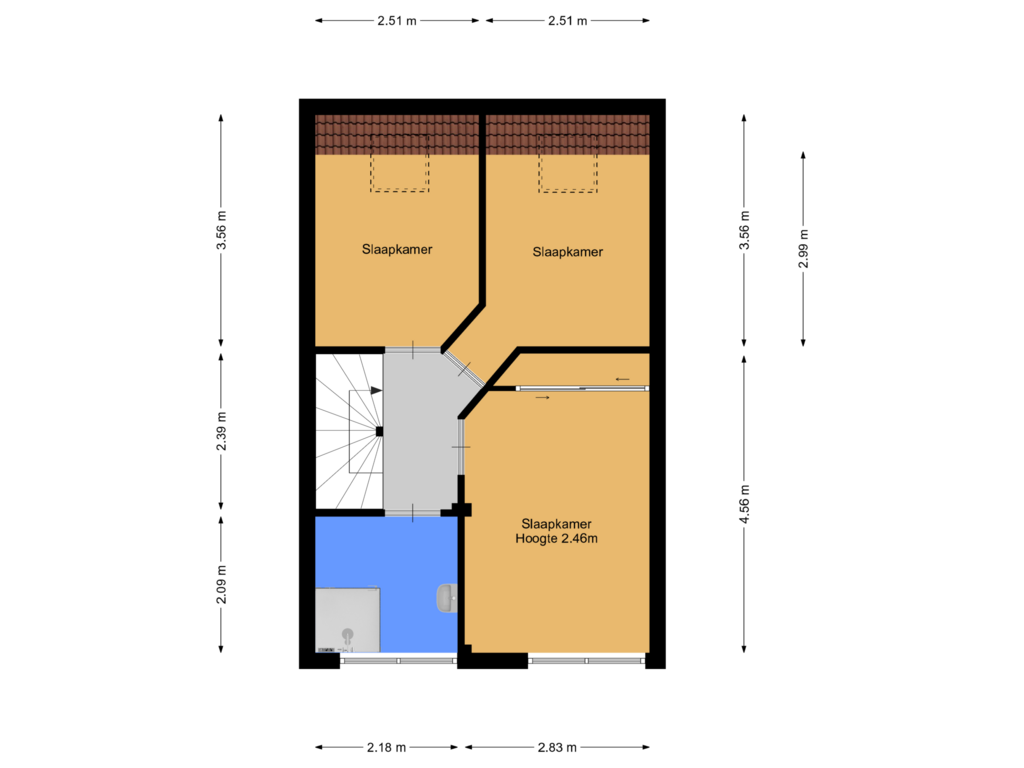 Bekijk plattegrond van 1e verdieping van Grasland 29