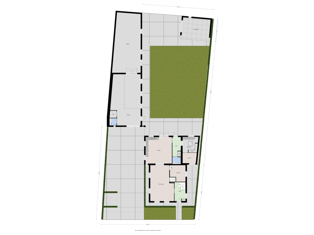 Bekijk plattegrond van Begane grond - tuin van Kerkeind 6