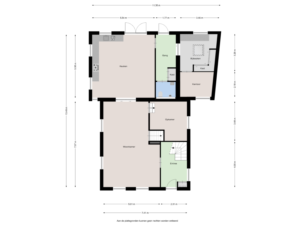 Bekijk plattegrond van Begane grond van Kerkeind 6