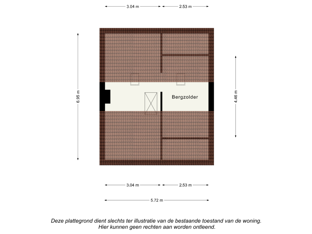 Bekijk plattegrond van Zolder van Bernhardstraat 6