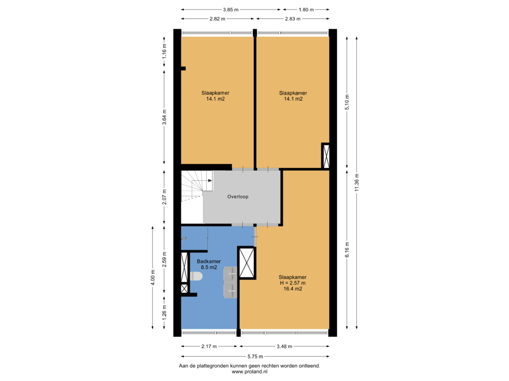 Bekijk plattegrond van 2e Verdieping van Landschaplaan 86