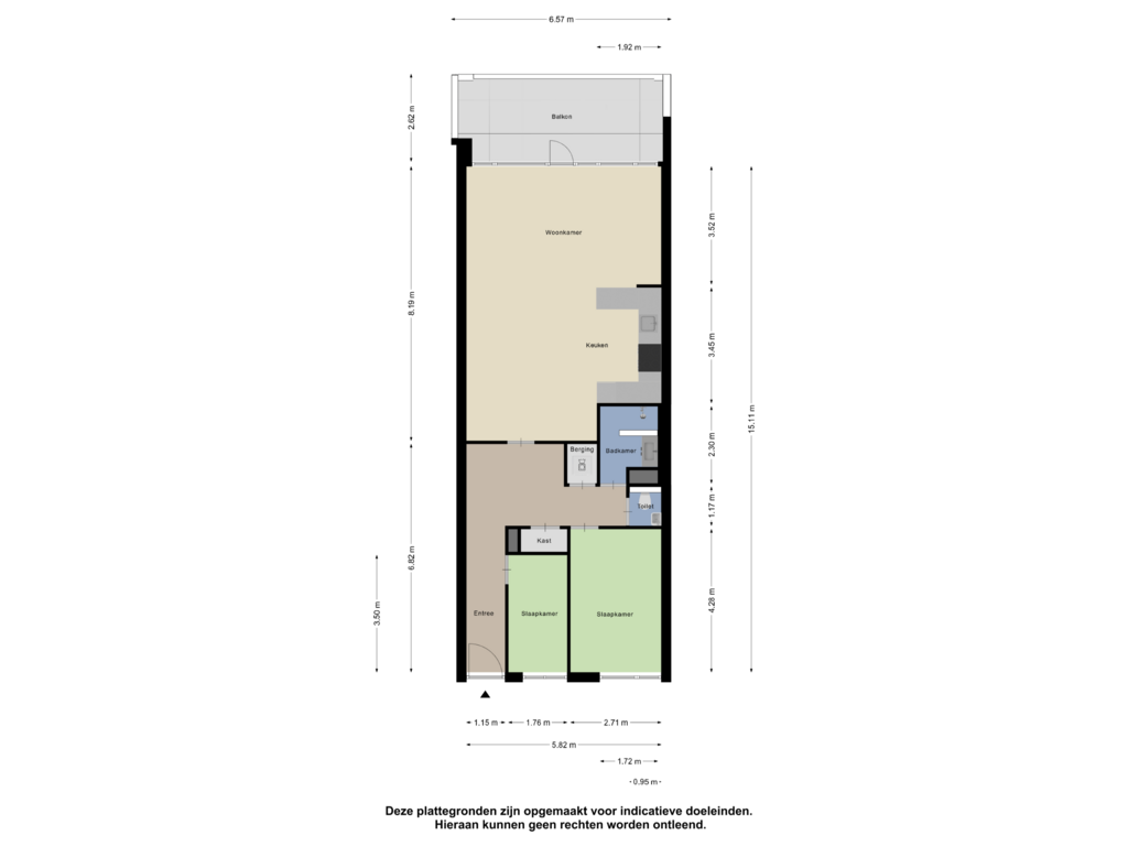 Bekijk plattegrond van Appartement van Heuvellaan 21