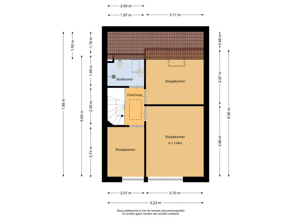 View floorplan of Eerste grond of Elsland 1519