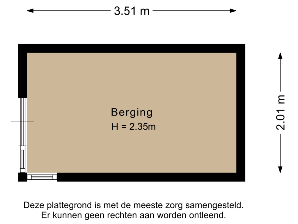 Bekijk plattegrond van Berging van Luchtenburg 140