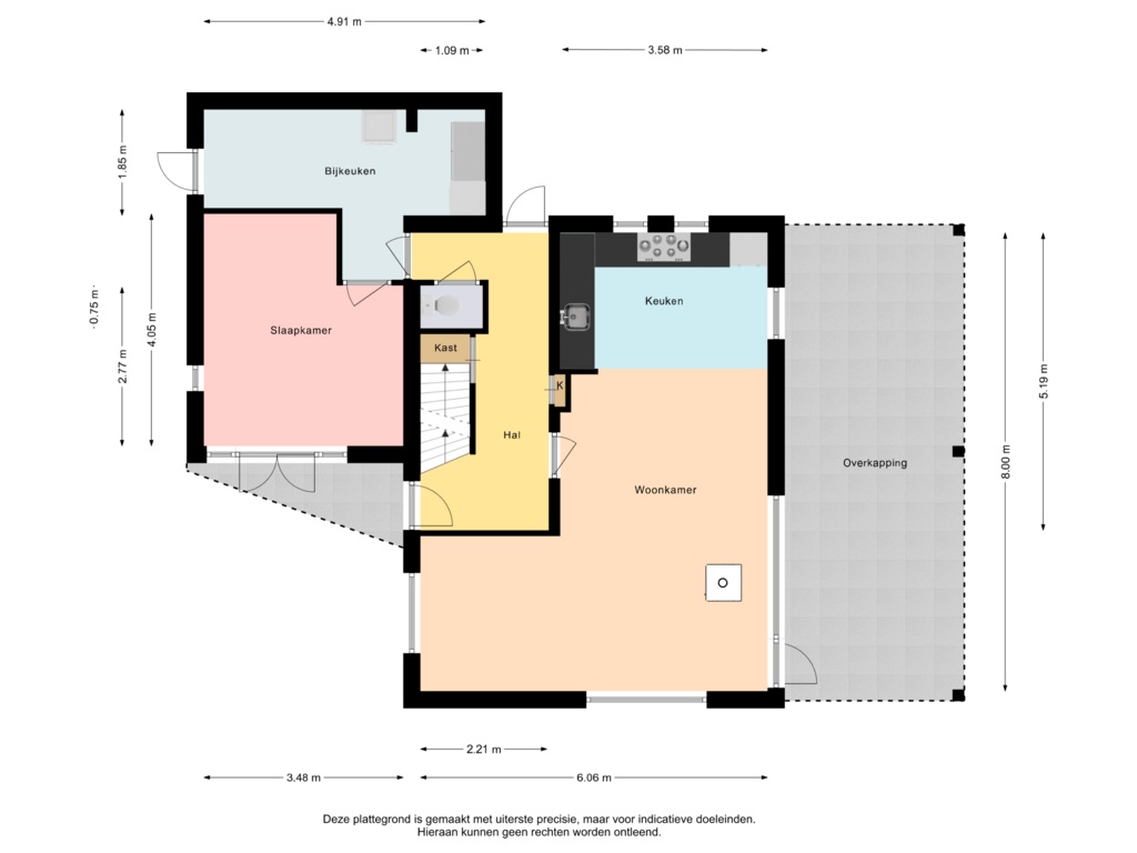 Bekijk plattegrond van Begane grond van van Helomalaan 47