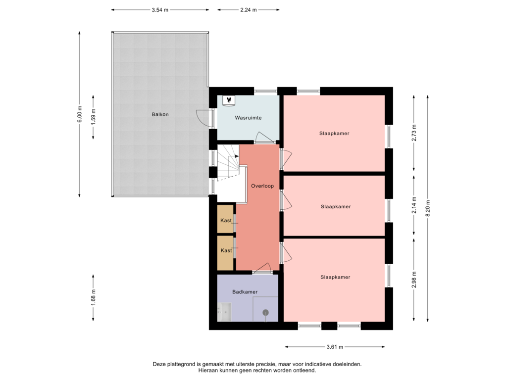 Bekijk plattegrond van Eerste verdieping van van Helomalaan 47