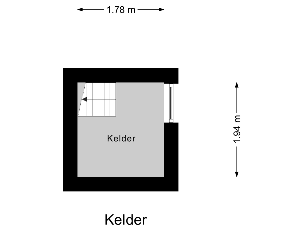 Bekijk plattegrond van Kelder van Elkerzeeseweg 48