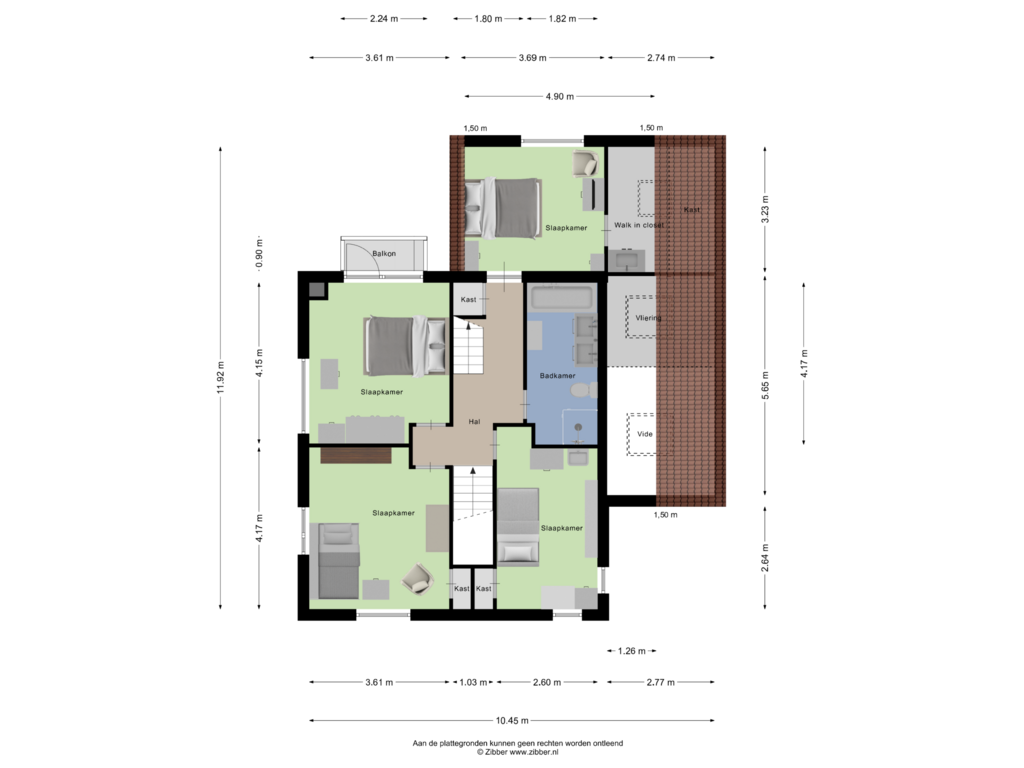 View floorplan of Eerste Verdieping of Basaltdijk 10