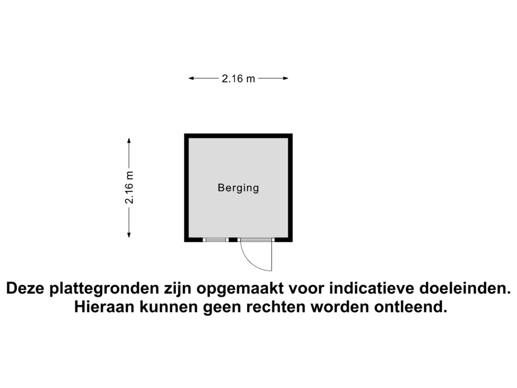 Bekijk plattegrond van Berging van Kleine Heistraat 16-K397