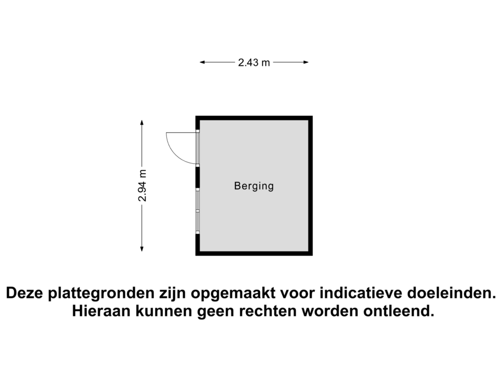 Bekijk plattegrond van Berging van Kleine Heistraat 16-K397