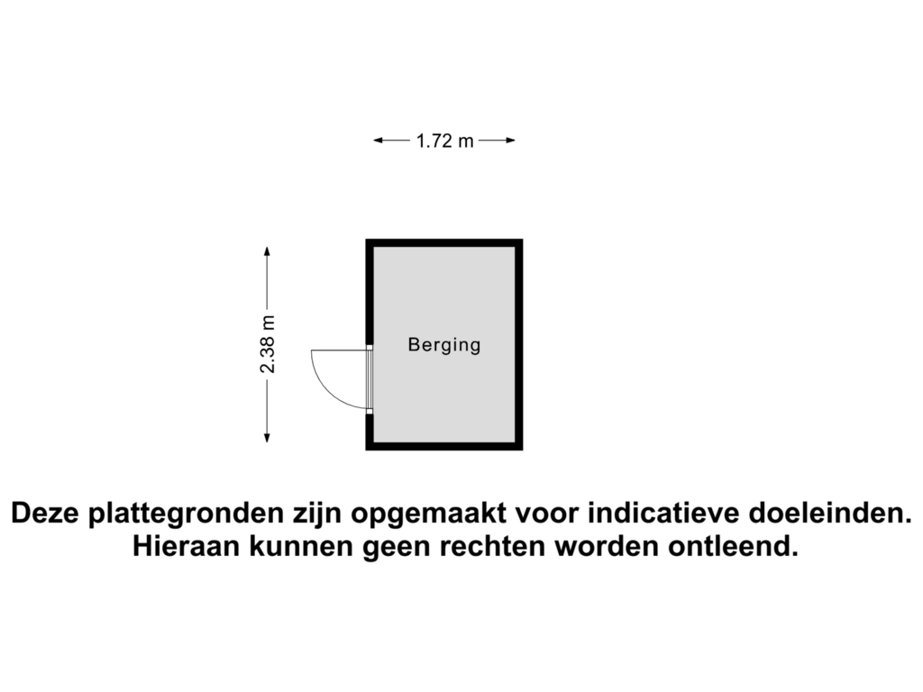 Bekijk plattegrond van Berging van Kleine Heistraat 16-K397