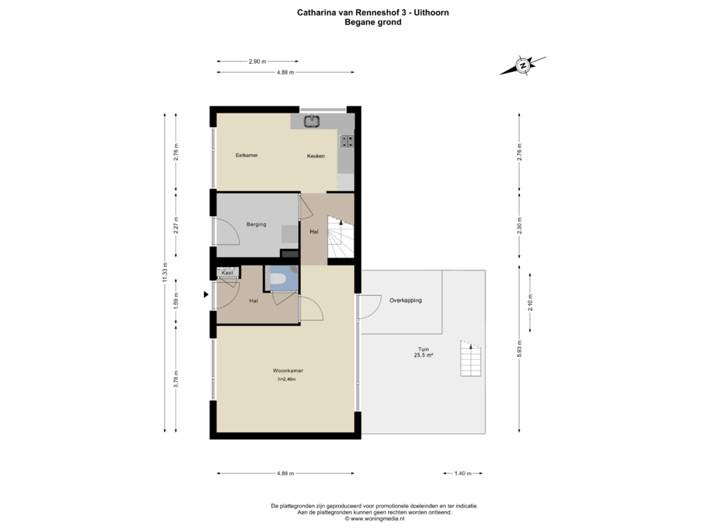 View floorplan of Begane_grond of Catharina van Renneshof 3