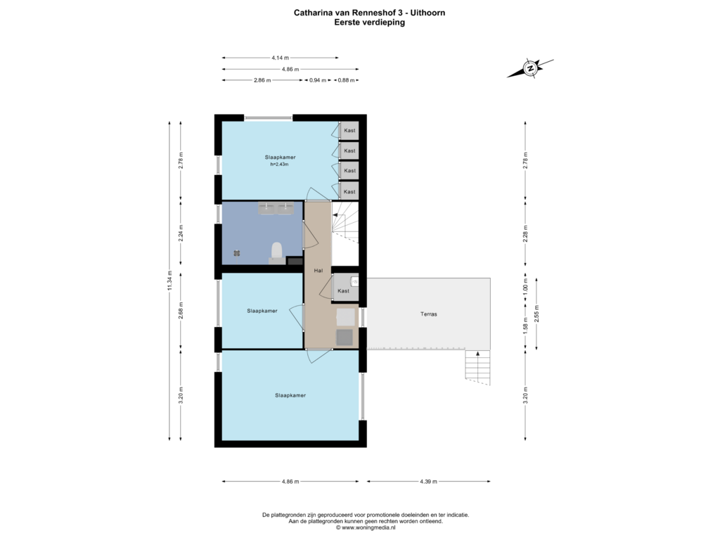 View floorplan of 1e_verd of Catharina van Renneshof 3