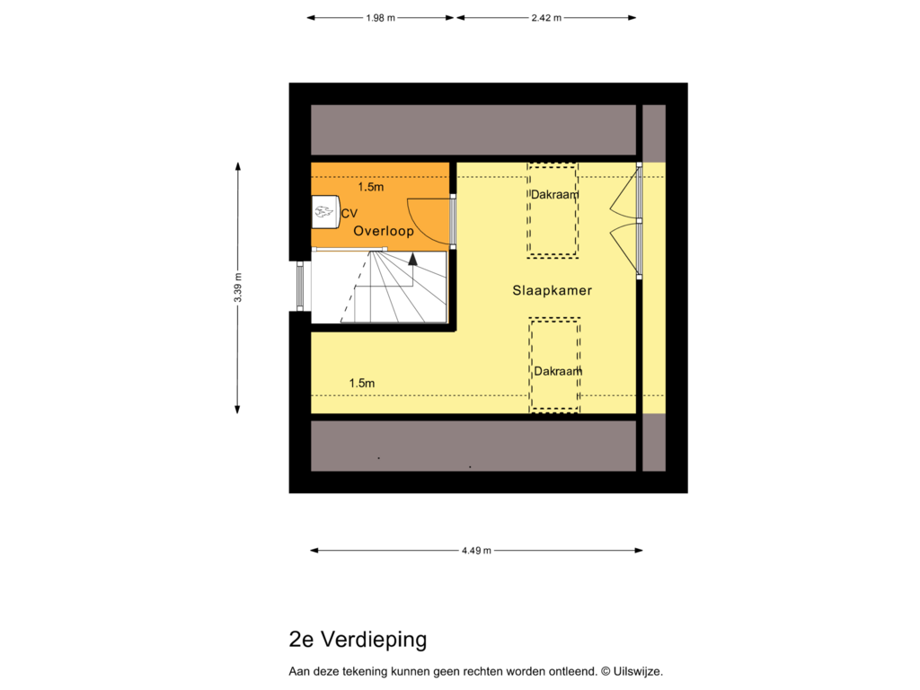 Bekijk plattegrond van 2e Verdieping van Sleedoorn 1