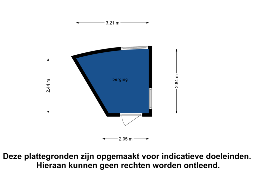 View floorplan of Berging of Poortugaalstraat 78