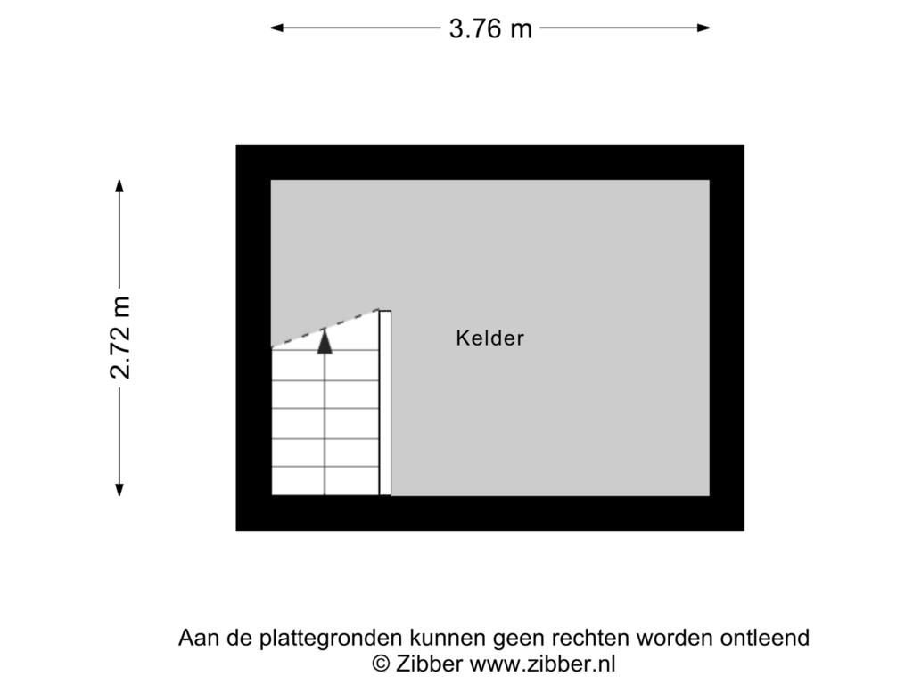 Bekijk plattegrond van Kelder van Raadhuisplein 15