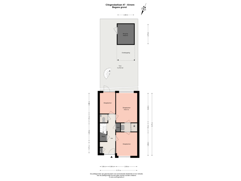 Bekijk plattegrond van Begane_grond van Clingendaellaan 47