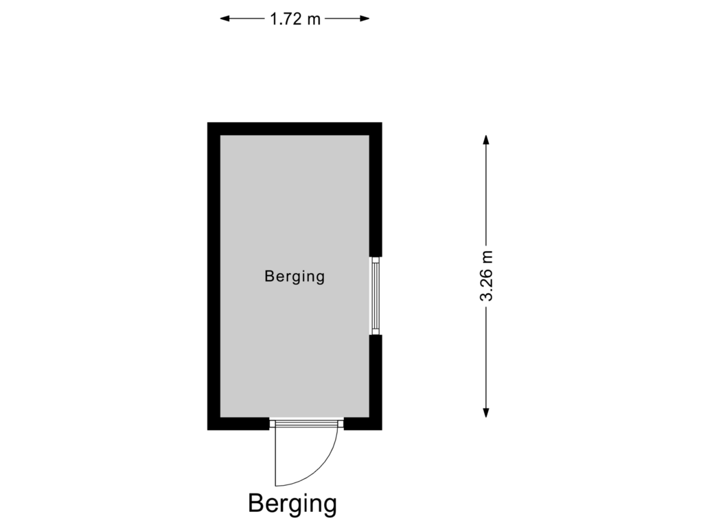 Bekijk plattegrond van Berging van Graveerstift 83