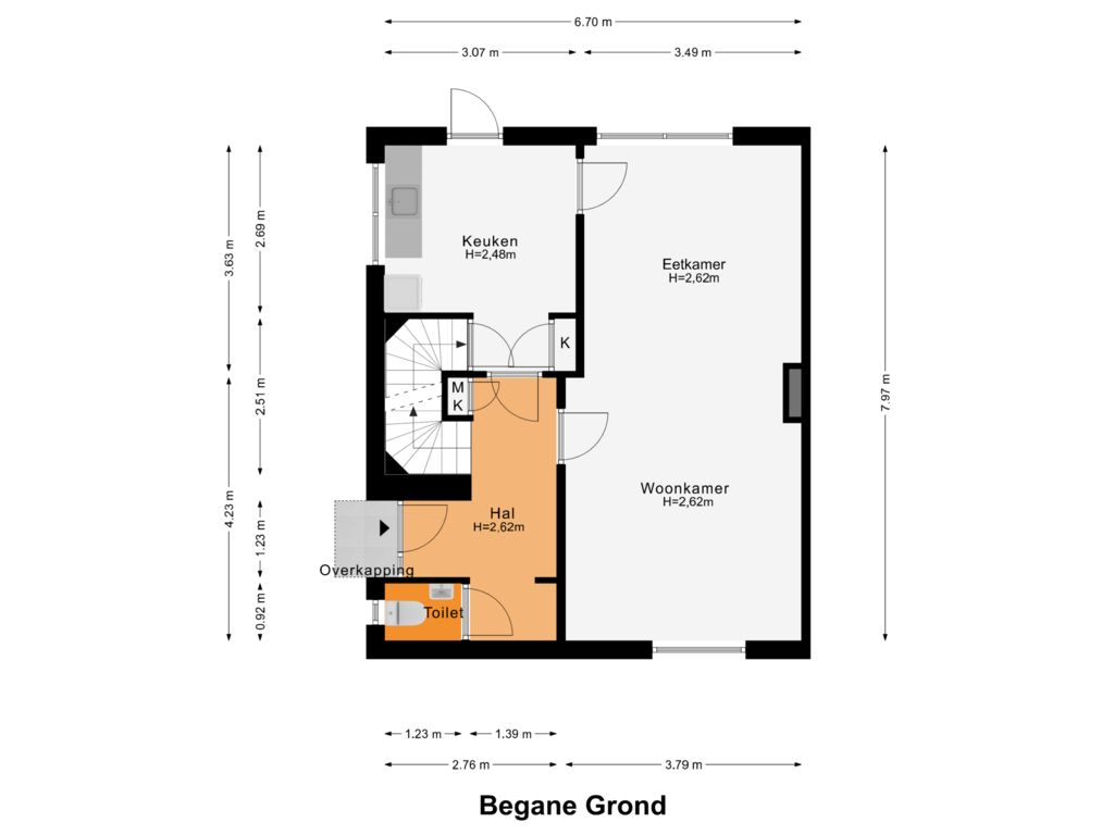 Bekijk plattegrond van Begane Grond van Beukeboomweg 6